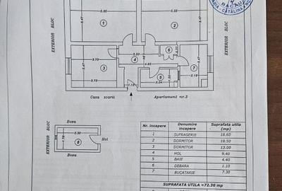 Apartament cu 3 camere decomandat în Central