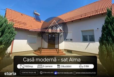 Casă cu 5 camere cu Teren 1100 Mp în Alma