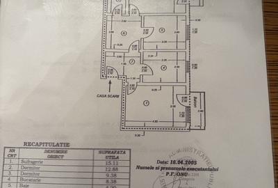 Apartament cu 3 camere în Central