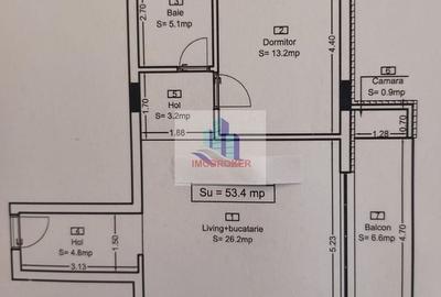 Apartament cu 2 camere semidecomandat, mobilat în Florești - 11