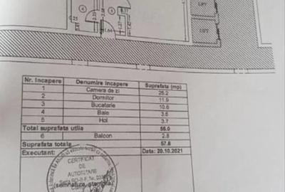 Apartament cu 2 camere decomandat în Roșu