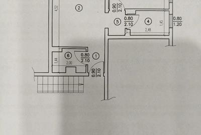 Apartament cu 2 camere semidecomandat în Central