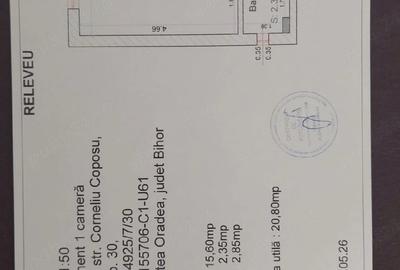 Garsonieră semidecomandată în Central