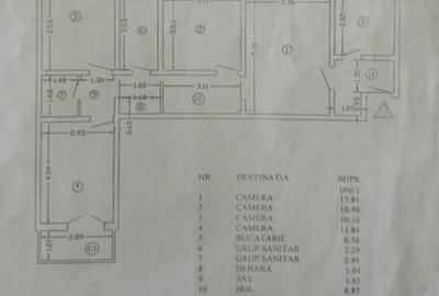 Apartament cu 3 camere semidecomandat în Titan - 1