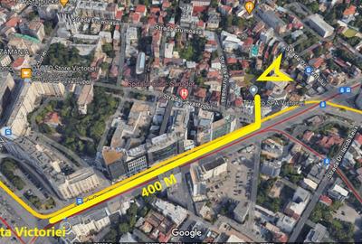 Teren Construcții intravilan de 1226 mp, în P-ța Victoriei - 2