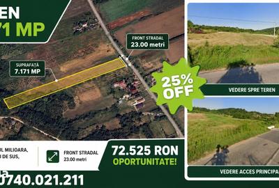 Teren de 7500 mp, în Zătreni