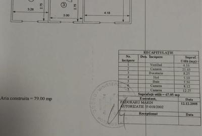 Apartament cu 3 camere decomandat în Central