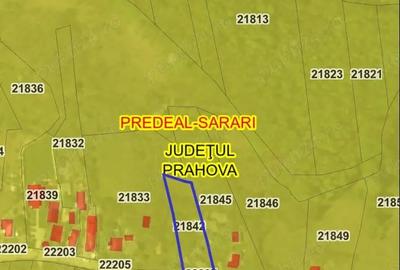 Teren de 1280 mp, în Predeal
