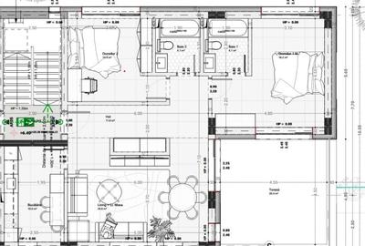 Apartament cu 3 camere semidecomandat în Faleza Nord - 2