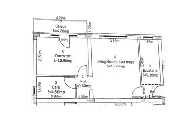 Apartament cu 2 camere în Central