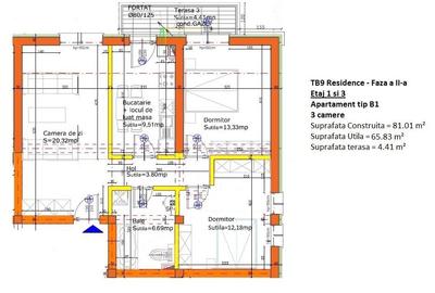 Apartament cu 3 camere decomandat în Central - 4