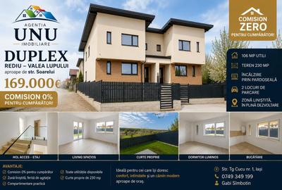 Casă individuală cu 4 camere cu Teren 230 Mp în Valea Lupului
