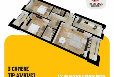 Apartament cu 3 camere decomandat în Drumul Taberei
