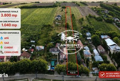 Teren de 3800 mp, în Central