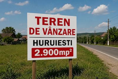 Teren de 2900 mp, în Huruiești