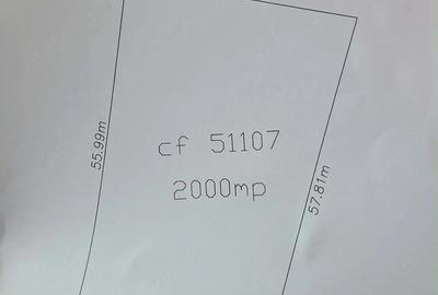 Teren de 2000 mp, în Central