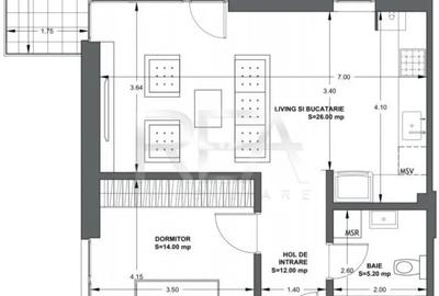 Apartament cu 2 camere semidecomandat în Matei Voievod - 7