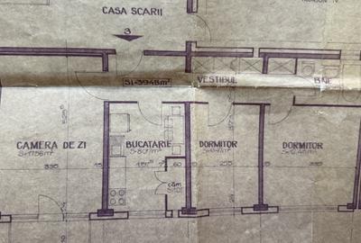 Apartament cu 3 camere semidecomandat în Central