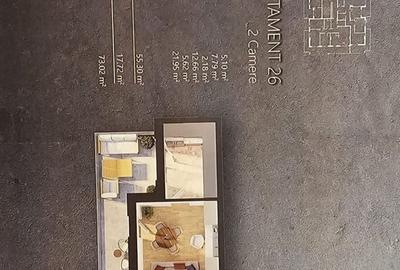 Apartament cu 2 camere în Central