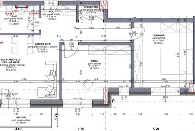 Apartament cu 3 camere semidecomandat, mobilat în Chinteni