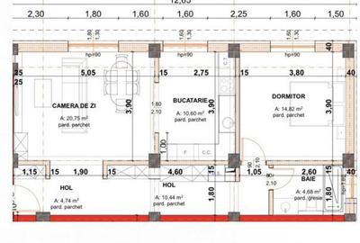 Apartament cu 2 camere decomandat în Bran - 5