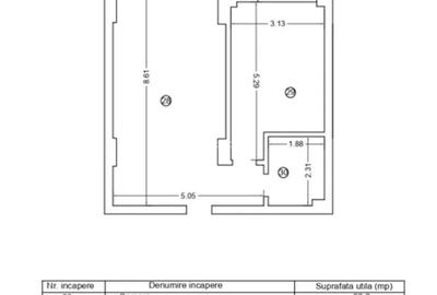 Apartament cu 2 camere în Nord