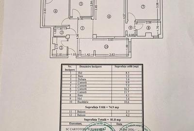 Apartament cu 4 camere decomandat în CET - 9