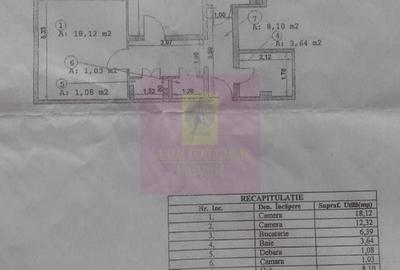 Apartament cu 2 camere decomandat în Domenii