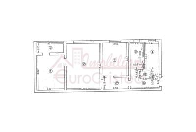Apartament cu 3 camere semidecomandat, mobilat în Central