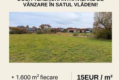 Teren intravilan de 3200 mp, în Vlădeni