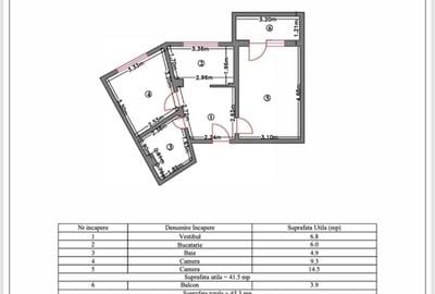 Apartament cu 2 camere decomandat în Dosu Bricii