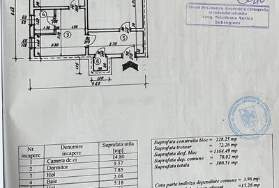 Apartament cu 2 camere semidecomandat în Central