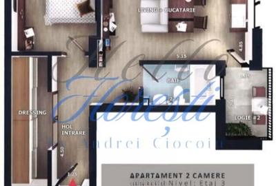 Apartament cu 2 camere semidecomandat în Florești - 2