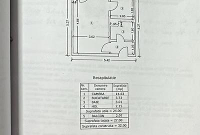 Garsonieră semidecomandată în Central - 1