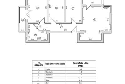 Apartament cu 3 camere decomandat în Tomis Plus - 1