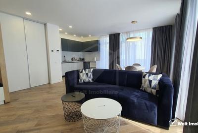 Apartament cu 2 camere semidecomandat, mobilat în Central