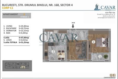 Apartament cu 2 camere în Măgurele - 2