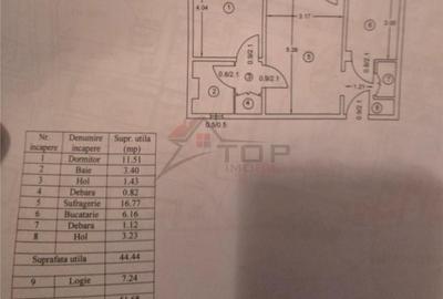 Apartament cu 2 camere semidecomandat în Tătărași