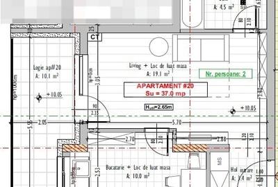 Apartament cu 2 camere semidecomandat în Florești