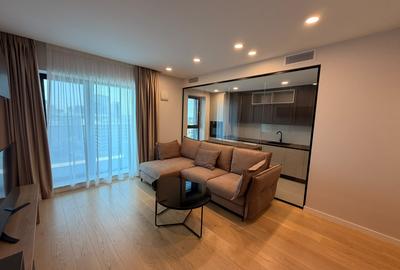 Apartament cu 2 camere semidecomandat, mobilat în Pipera