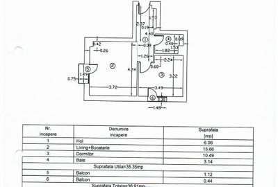Apartament cu 2 camere decomandat, mobilat în Ștefăneștii de Jos - 9
