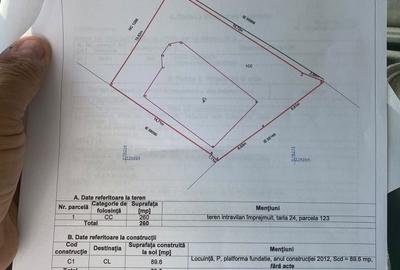 Teren de 260 mp, în Exterior Vest
