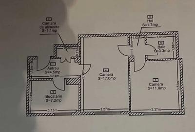 Apartament cu 2 camere semidecomandat în Gară