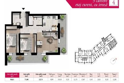 Apartament cu 3 camere decomandat, mobilat în Gorjului - 1