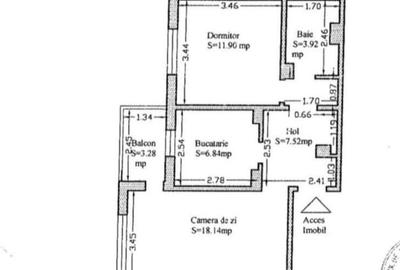 Apartament cu 2 camere decomandat în Inel I - 11
