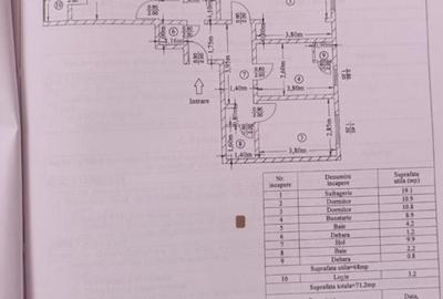 Apartament cu 3 camere decomandat în Central
