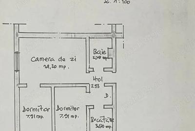 Apartament cu 3 camere semidecomandat în Periferie - 2