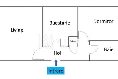 Apartament cu 2 camere decomandat în Calea Dumbrăvii