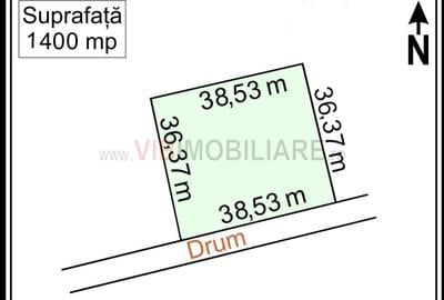 Teren de 1400 mp, în Băneasa