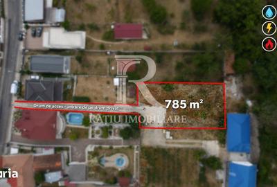 Teren de 785 mp, în Podgoria